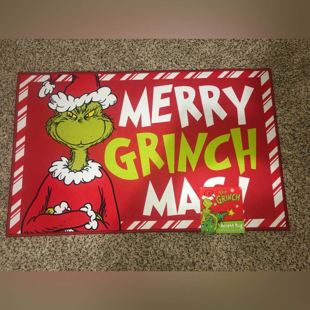 The Grinch Christmas Accent Rug